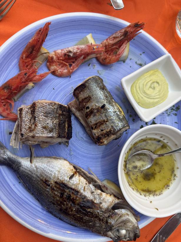 Sul pesce alla griglia